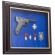 Подарочный коллаж на стену пистолет Парабеллум с наградами УПА