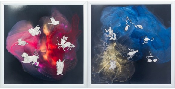 Авторское панно - диптих "Знаки зодиака"