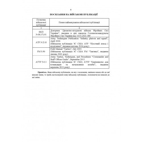 Тимчасовий бойовий статут Десантно-штурмових військ Збройних Сил України. Частина ІV (Взвод, відділення)