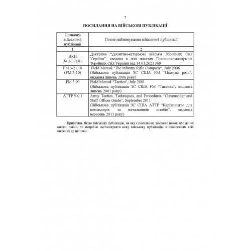 Тимчасовий бойовий статут Десантно-штурмових військ Збройних Сил України. Частина ІІІ (рота)