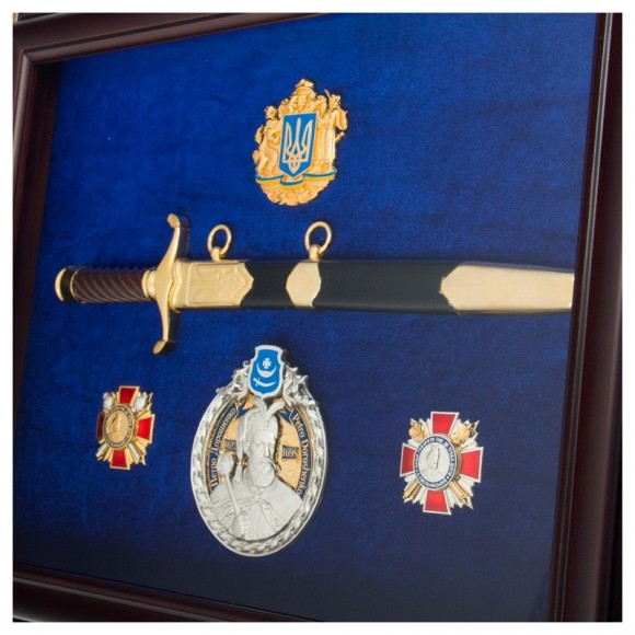 Подарунковий настінний колаж Кортик з нагородами