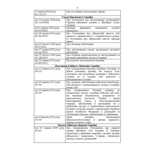 Посібник для фахівців служб персоналу військових частин Збройних Сил України (в умовах воєнного стану)