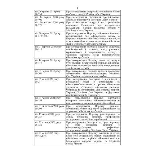 Посібник для фахівців служб персоналу військових частин Збройних Сил України (в умовах воєнного стану)