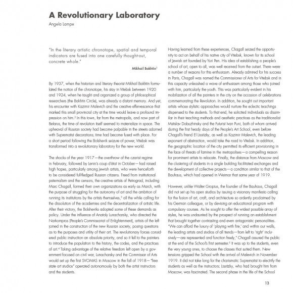 Chagall, Lissitzky, Malevitch. The Russian Avant-Garde in Vitebsk (1918-1922)