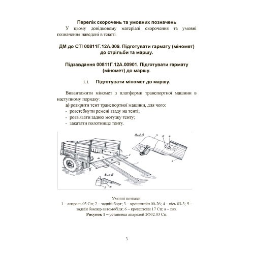 Підготувати гармату (міномет) до стрільби та маршу (навідник гармати (міномету)) Підготувати гармату (міномет) до стрільби та маршу (навідник гармати (міномету))