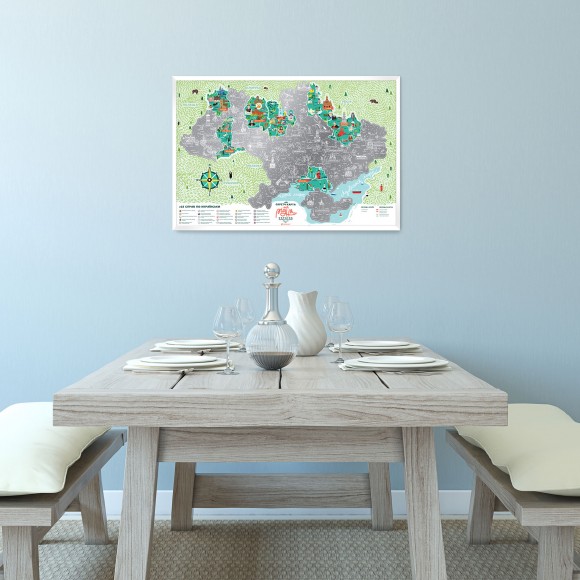 Скретч-карта Travel Map Моя рідна Україна Скретч-карта Travel Map Моя рідна Україна