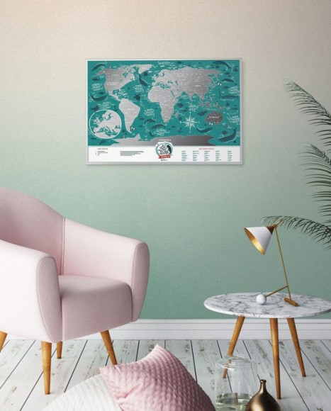 Скретч-карта мира Travel Map Marine World Скретч-карта мира Travel Map Marine World