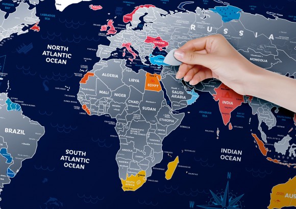 Скретч-карта мира Travel Map Holiday World Скретч-карта мира Travel Map Holiday World