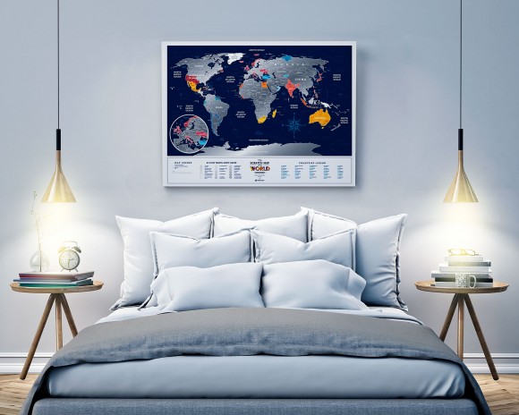 Скретч-карта мира Travel Map Holiday World Скретч-карта мира Travel Map Holiday World