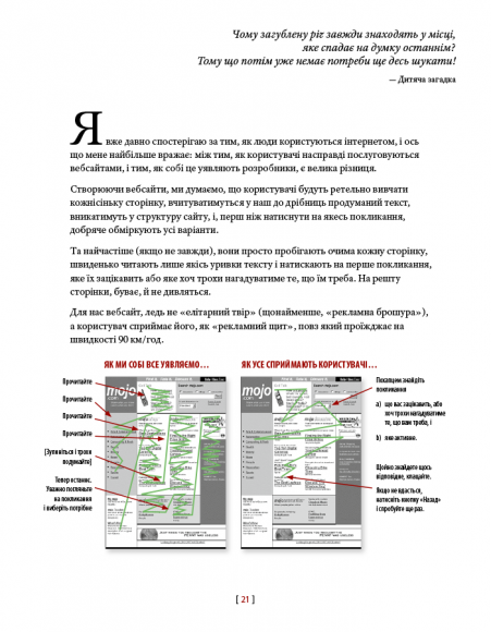 Не змушуйте мене думати. Розсудливий підхід до зручності в користуванні сайтами та мобільними застосунками Не змушуйте мене думати. Розсудливий підхід до зручності в користуванні сайтами та мобільними застосунками