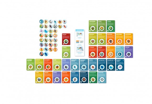 Скретч-карта мира для детей Travel Map Kids Animals (с набором карточек)