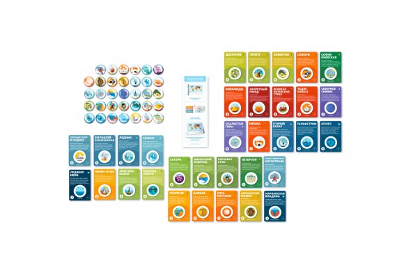 Скретч-карта мира для детей Travel Map Kids Sights (с набором карточек)