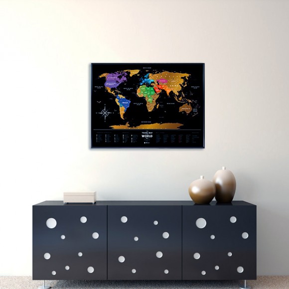 Скретч-карта мира Travel Map Black World Скретч-карта мира Travel Map Black World