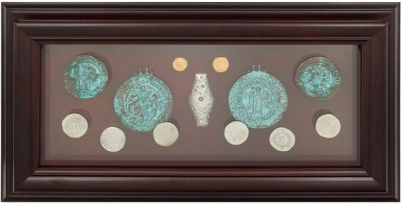 Колаж "Гроші Київської Русі"