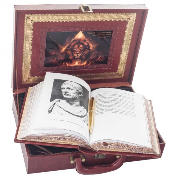 Подарункове видання книги "Мудрість лідера" з ручкою Tenso 