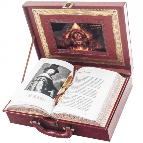 Подарункове видання книги "Мудрість лідера" з ручкою Tenso 