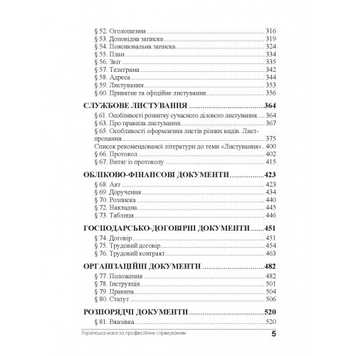 Українська мова за професійним спрямуванням