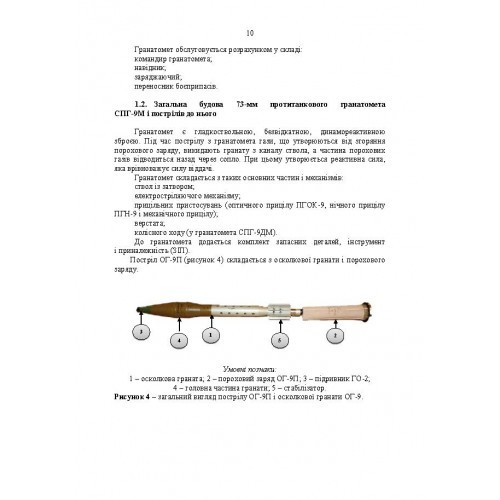 Керівництво зі стрілецької справи до 73-мм станкового протитанкового гранатомета (СПГ-9М) Керівництво зі стрілецької справи до 73-мм станкового протитанкового гранатомета (СПГ-9М)