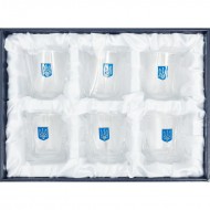 Набір з 6 склянок для віскі "Тризуб" Набір з 6 склянок для віскі