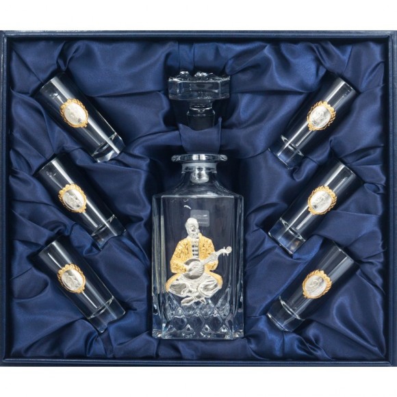 Набір графин + 6 стопок для горілки "Козацькому роду нема переводу" Набір графин + 6 стопок для горілки "Козацькому роду нема переводу"