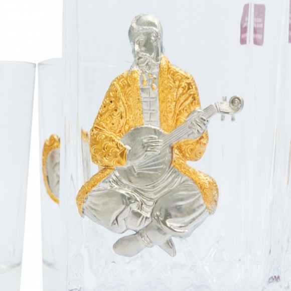 Набір графин + 6 стопок для горілки "Козацькому роду нема переводу" Набір графин + 6 стопок для горілки "Козацькому роду нема переводу"