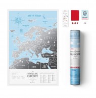 Скретч-карта Европы Travel Map Silver Europe Скретч-карта Европы Travel Map Silver Europe