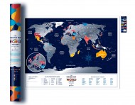Скретч-карта мира Travel Map Holiday World Скретч-карта мира Travel Map Holiday World