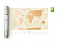 Скретч-карта мира Travel Map Gold World (на русском) Скретч-карта мира Travel Map Gold World (на русском)