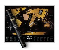 Скретч-карта мира Travel Map Black World Скретч-карта мира Travel Map Black World